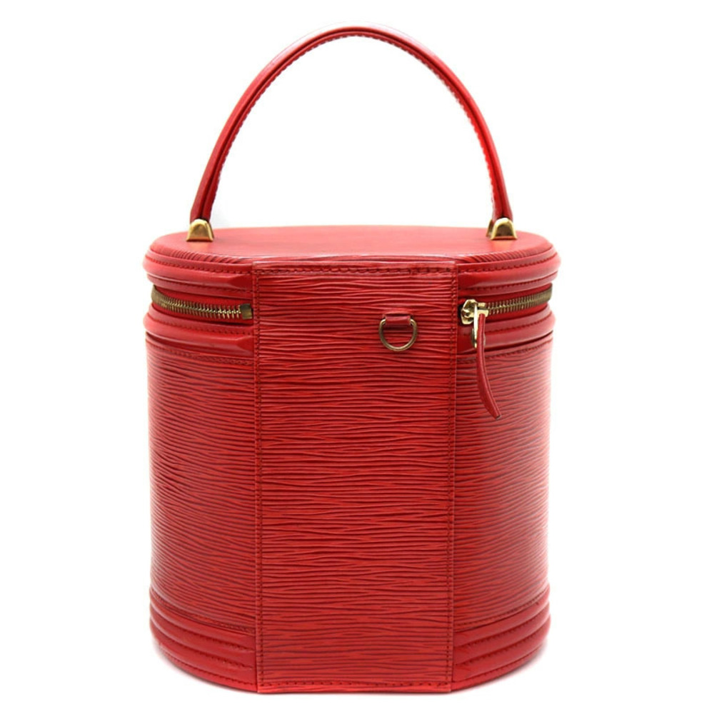 Louis Vuitton Leather Tone Castilian Cannes Red Epi Handbag
